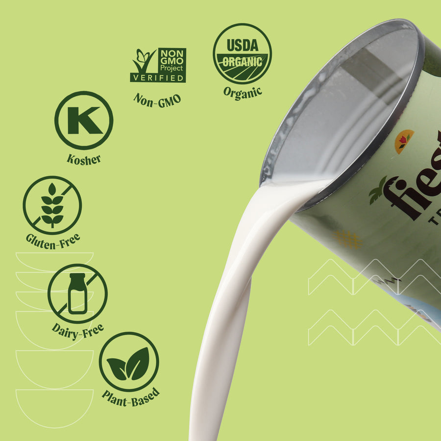 Organic Unsweetened Canned Coconut Milk - Case of 6 Cans