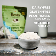 Dairy-free, gluten-free, plant-based creamer, no added sugars