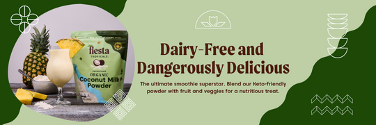 Dairy-Free and Dangerously Delicious. The ultimate smoothie superstar. Blend our Keto-friendly powder with fruit and veggies for a nutritious treat.